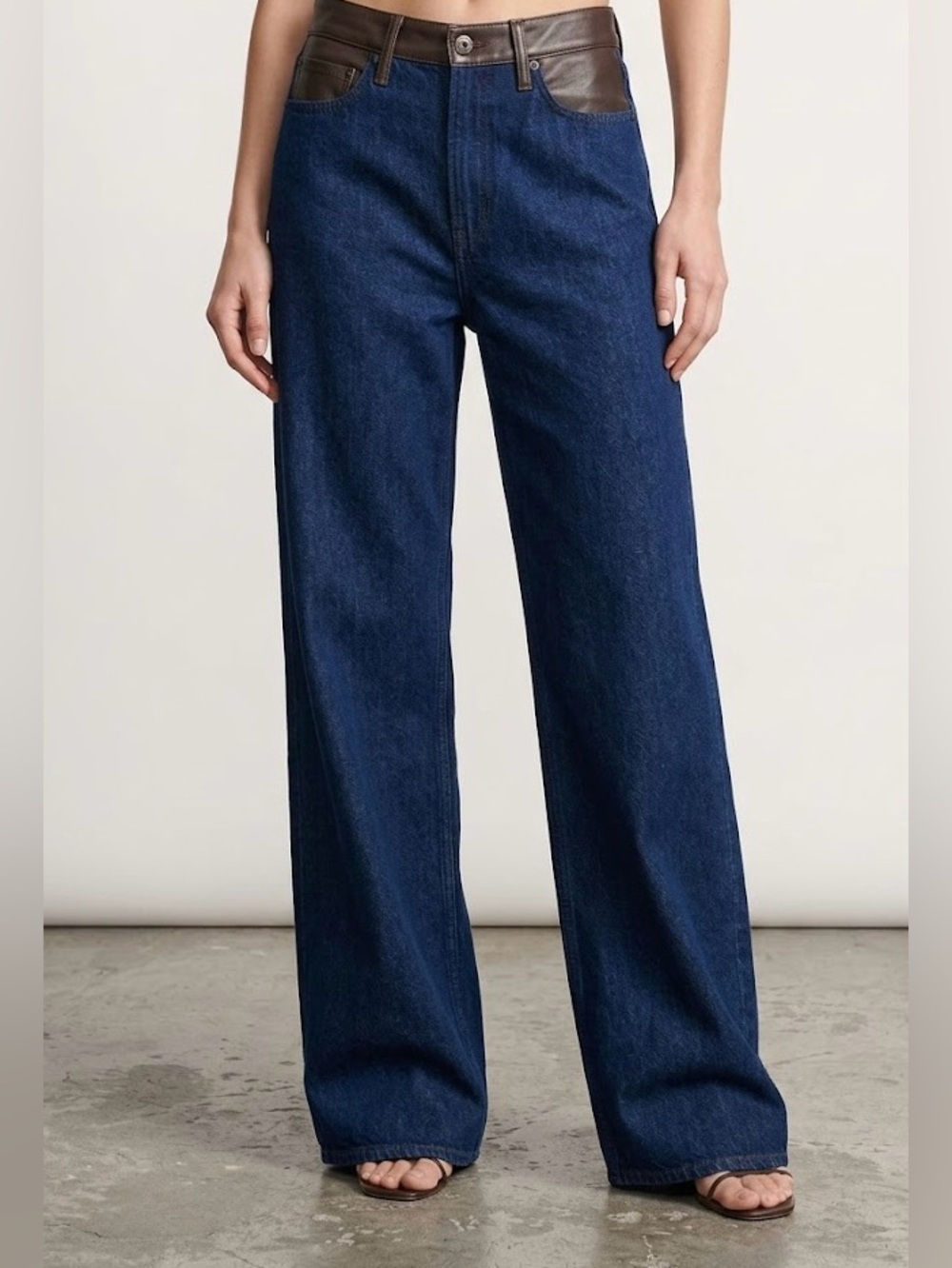 rag & bone Women’s Lori Mid-Rise Wide Leg Jeans 100% Cotton Size 28